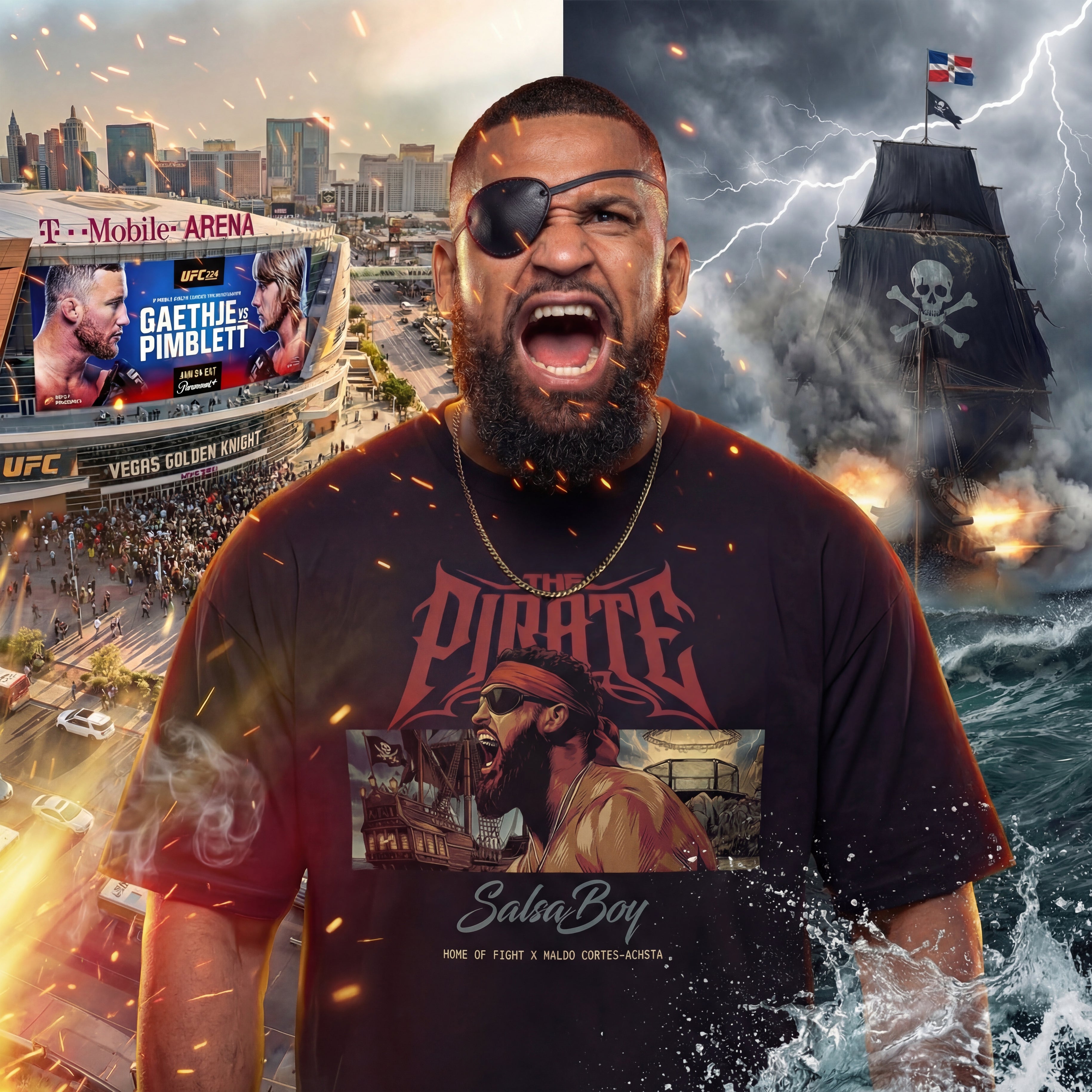 Waldo "Salsa Boy" Cortes- Acosta - The Fighting Pirates Tee